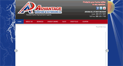 Desktop Screenshot of advantageroofingandexteriors.com